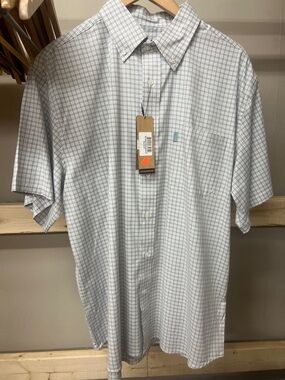 NWT M’s Heybo The Augusta SS Button Up- Nile Blue